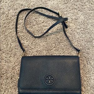 Tory Burch Navy Blue Wallet Crossbody